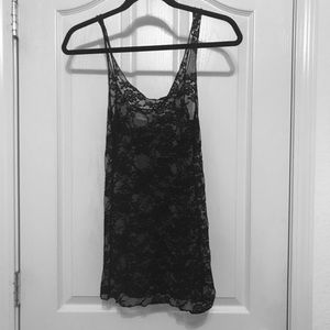 🔴SOLD🔴 Nordstrom Black Lace Tank Top